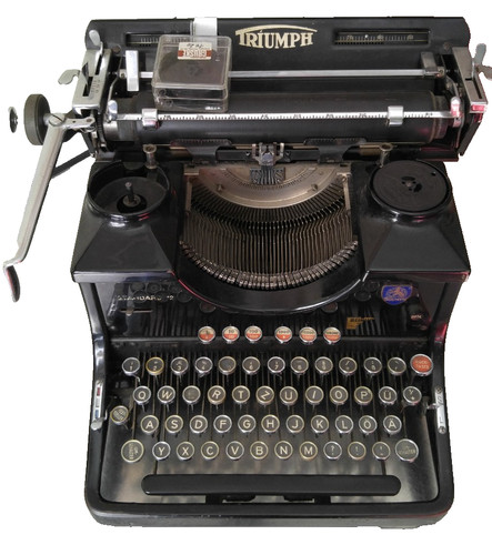 Antike schreibmaschine triumph - schreibmaschine,